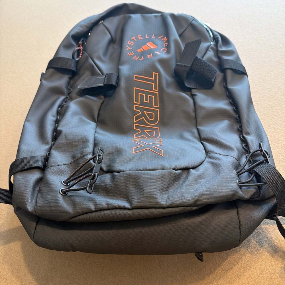 Adidas by Stella McCartney X Terrex Backpack Black Orange IW1614 Brand New